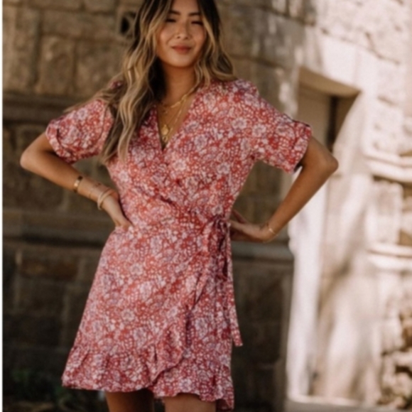 Spread Fashion The drop wrap dress size small new with tag - Picture 1 of 8